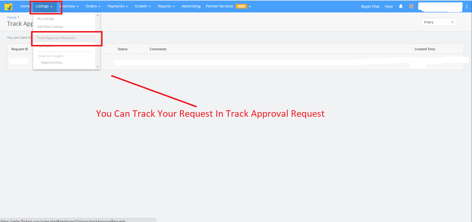Track Approval Request