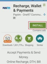 Install Paytm App: