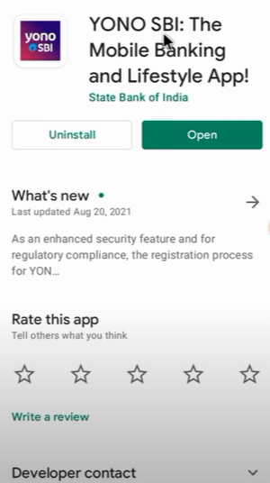 Open the YONO SBI App
