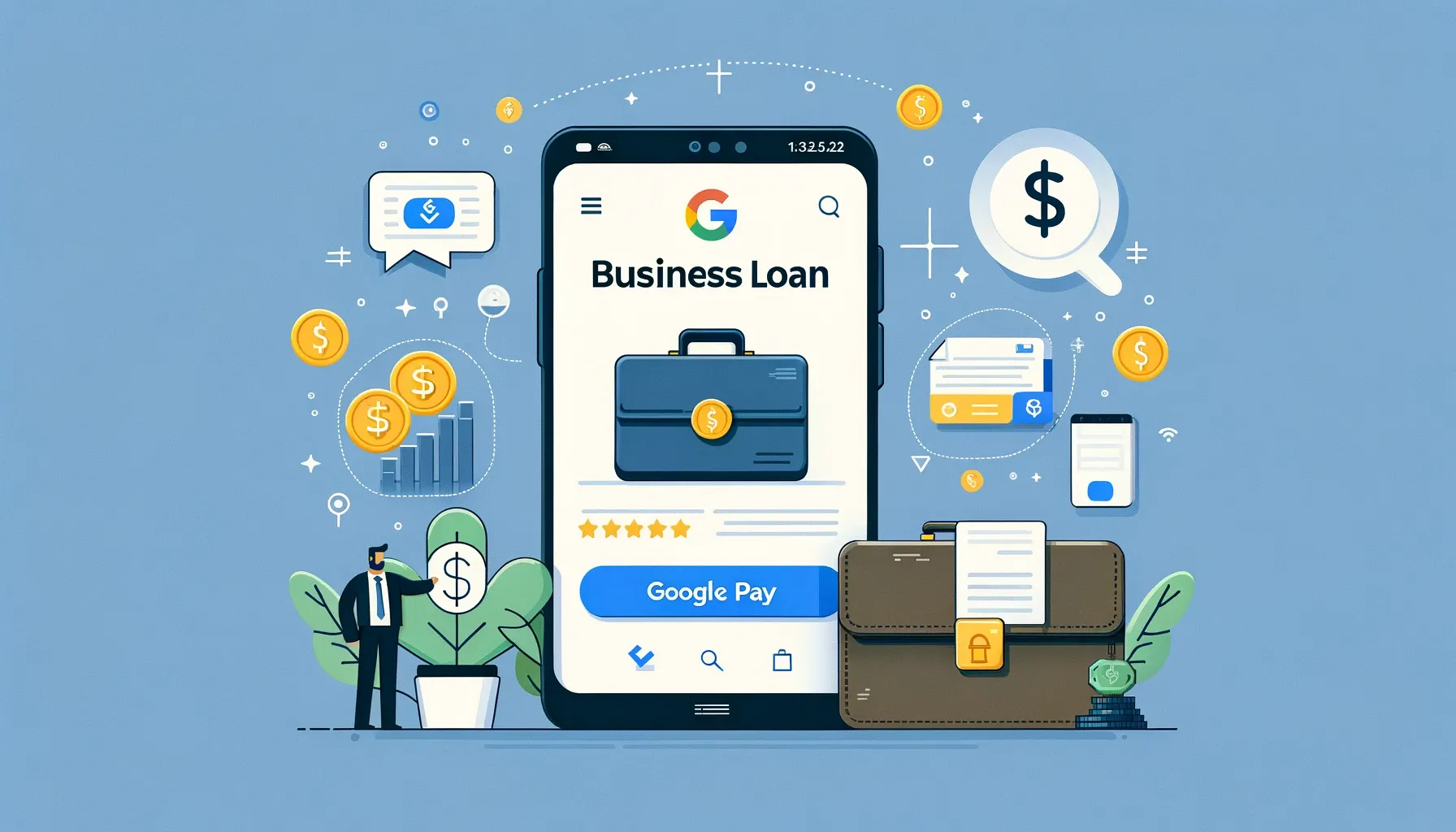 How to Apply Business loan from Google pay?