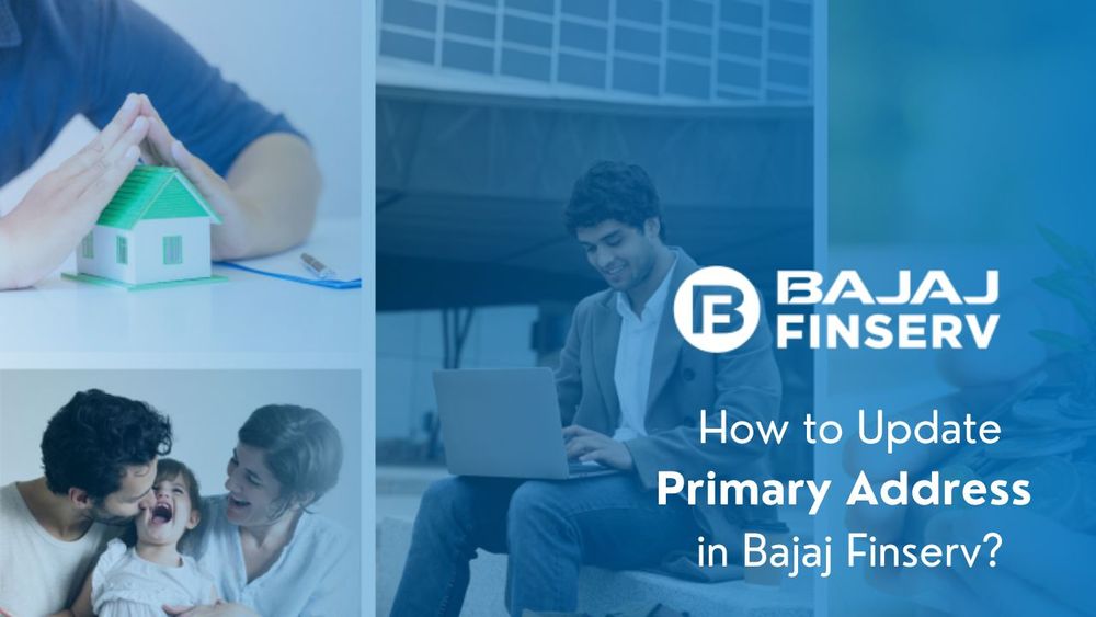 How can I change my primary address in Bajaj Finserv App?