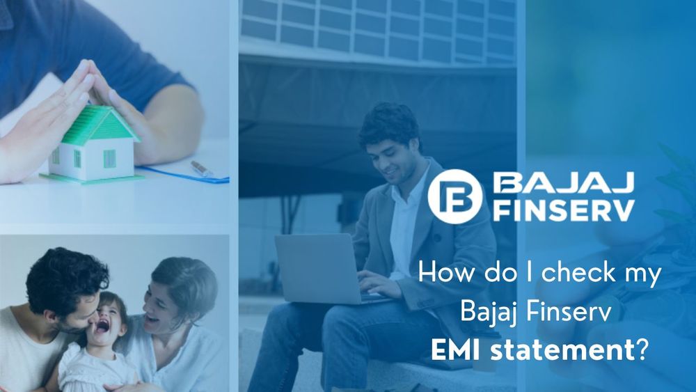 How do I check my Bajaj Finserv EMI statement?